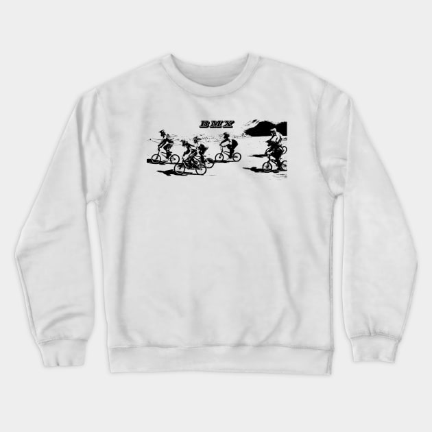 bmx Crewneck Sweatshirt by rickylabellevie